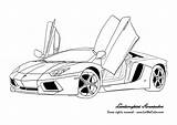 Automobili Stampare Pagine Supercar Lamborghini sketch template