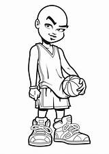 Jordan Basketball Michael Coloring Cartoon Player Pages Nba Players Drawing Printable Sheets Logo Clipart Color Kids Jersey Shoes Draw Coloring4free sketch template