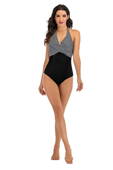 Sheer One Piece Swimsuit With Printed And Mesh Design