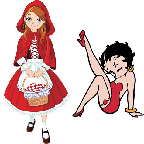 Little Red Riding Hood Or Betty Boop These 2 In 1 Halloween Costumes