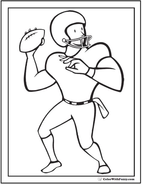 football player coloring pages coloring pages football player
