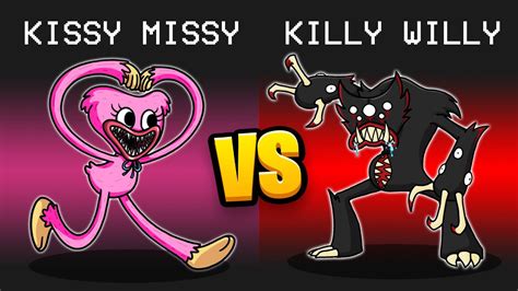 kissy missy vs killy willy mod in among us youtube