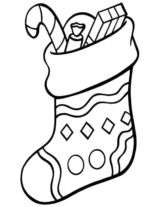 christmas stocking coloring pages  christmas coloring pages