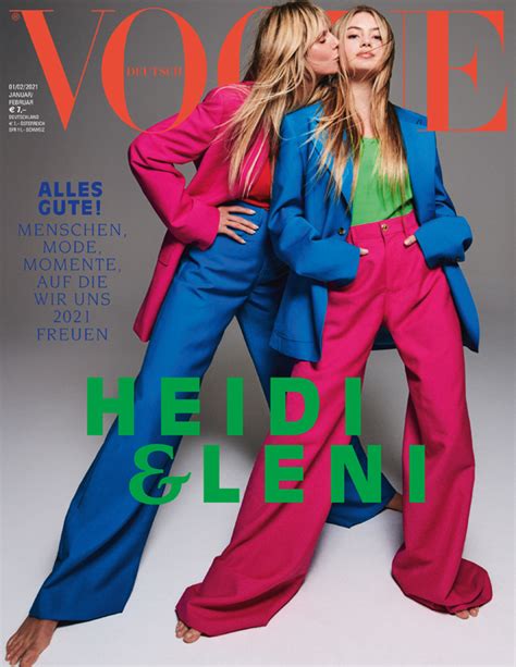 heidi klum and daughter leni share cover of german vogue see pic