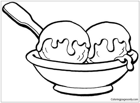 ice cream cup coloring page  printable coloring pages