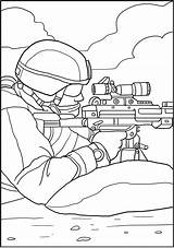 Coloring Military Army Color Pages Book Forces Books Marines Amazon Special Soldier sketch template