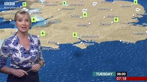 carol kirkwood puts on very busty display as she squeezes assets into plunging blue blouse