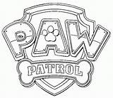 Paw Patrol Logo Coloring Printable Pages Kids Categories sketch template
