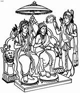 Sita Rama Laxman Lakshmana Navami Gods Ayodhya sketch template