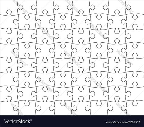 jigsaw puzzle template editable blend royalty  vector