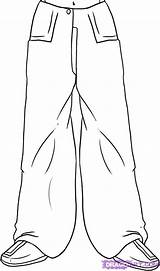 Baggy Jeans sketch template