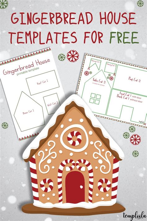gingerbread house  templates printable template