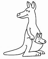 Coloring Kids Kangaroos Pages Para Colorear Animales Color Funny Dibujos Print Dibujar Printable Pintar Adult Justcolor Tablero Seleccionar sketch template