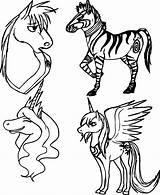 Zecora Horses Draw Coloring Wecoloringpage Cartoon sketch template