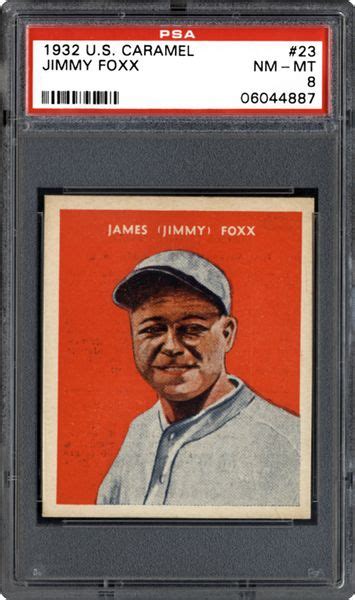 1932 u s caramel jimmy foxx baseball psa cardfacts®