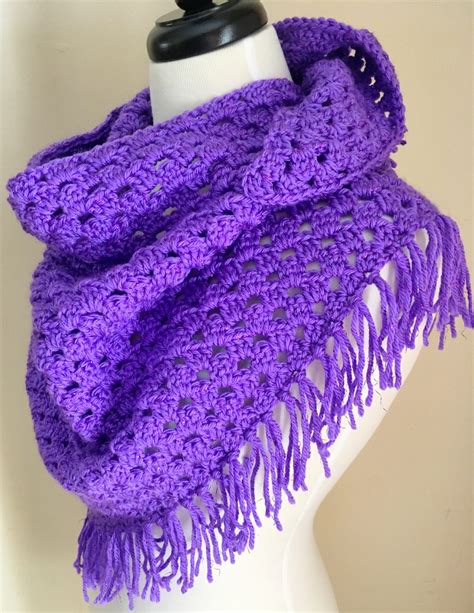 easy and quick crochet triangle scarf pattern princess