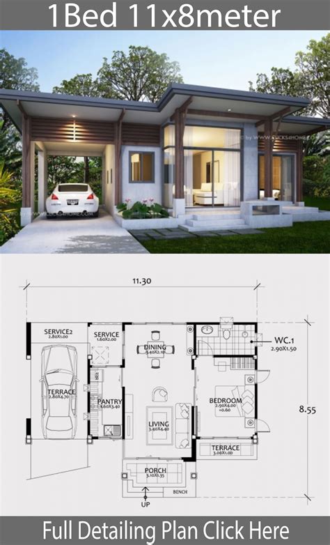 amazing concept small  bedroom home floor plan
