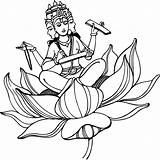 Coloring Pages Goddess Hindu Getcolorings sketch template