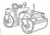 Steamroller Veicoli Costruzione Drucken Stampa sketch template