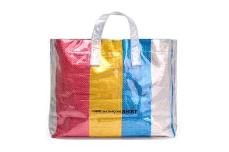 Comme Des GarÇons Shirt Colored Plastic Bag Yellow Red Blue White Comme