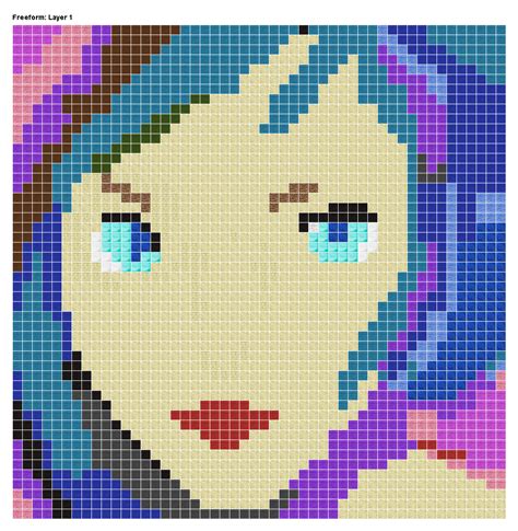 Cute Girl Pixel Art Grid Hot Sex Picture