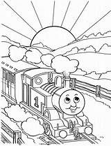 Coloring Train Pages Thomas Printable Kids Sheets Color sketch template