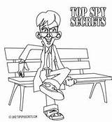 Spy Coloring Open Kids Pages sketch template