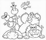 Zoo Preschoolers Coloringbay sketch template