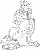 Rapunzel Colorear Colorea Personaje sketch template