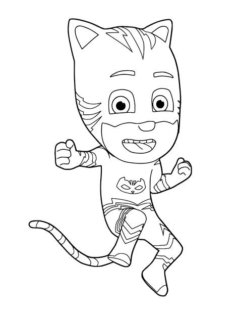 catboy pages coloring sketch coloring page
