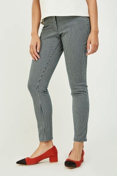 pin striped skinny jeans just 3
