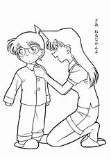 Conan Personaggi Ran Cartone Aniyuki Animato Colorear Edogawa sketch template