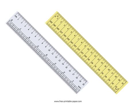 centimeter ruler  printable paper
