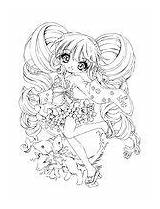 Coloring Pages Girl Yampuff sketch template