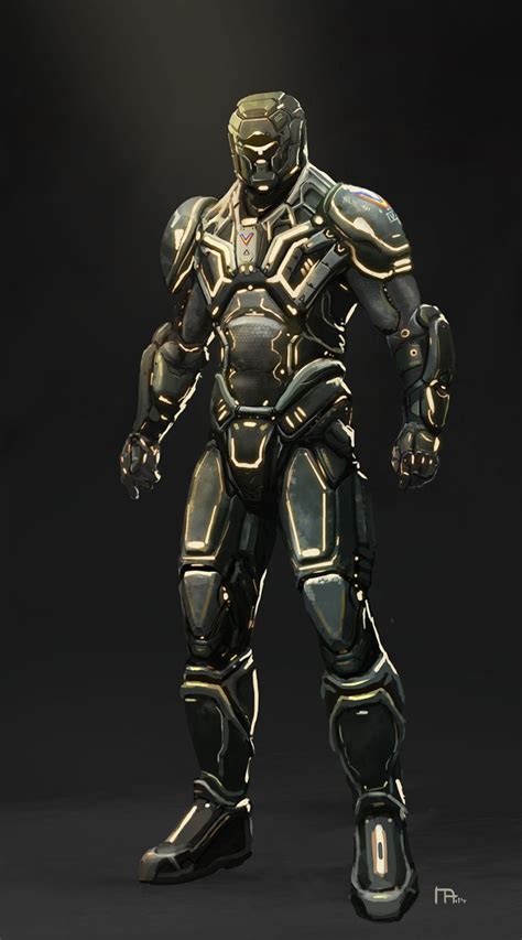 marius andrei portfolio futuristic armour sci fi armor armor concept