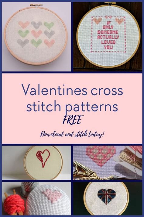 free valentines cross stitch patterns