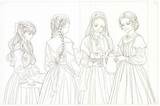 Little Women Coloring Pages Etsy Book Novel Classic sketch template