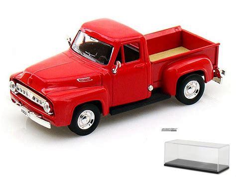 diecast car display case package  ford pickup truck red