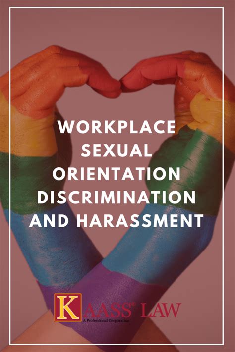 Workplace Sexual Orientation Discrimination And Harassment Kaass Law