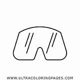 Occhiali Goggles sketch template