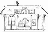 Saloon Coloriage Old Cowboy Imprimer Colorier sketch template