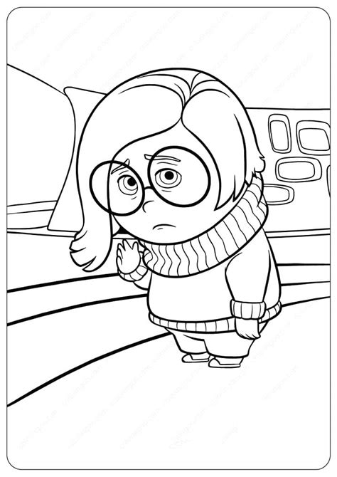 sadness    coloring page  printable coloring pages  kids
