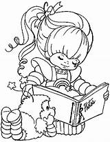 Coloring Rainbow Brite Pages Reading Cartoon Printable Color Little Book Girl Kids A4 Categories Popular Azcoloring Game Coloringonly sketch template
