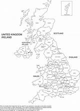 Map Printable Kingdom United England Blank Coloring Outline Flag Britain Royalty Choose Board Great sketch template