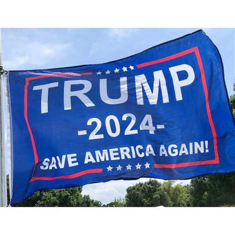 trump flag 2024 save america again single or double sided