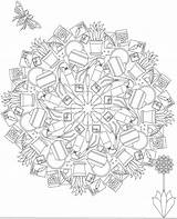 Coloring Whimsical Pages Mandala Haven Creative Mandalas Doverpublications Book Books sketch template