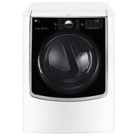 lg 9 cu ft gas dryer white at