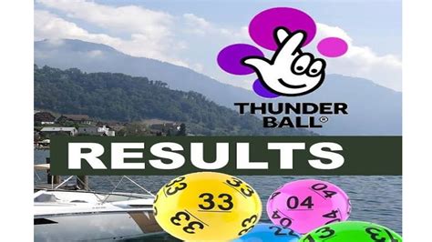 thunderball  result  november   uk lottery draw