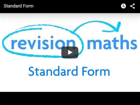 standard form mathematics gcse revision