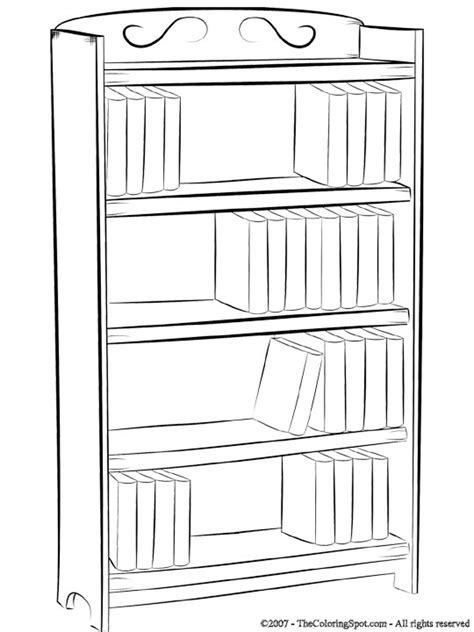 bookshelf coloring page audio stories  kids  coloring pages